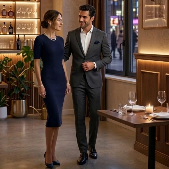 Diane Von Furstenberg Dresses & Skirts - DIANE VON FURSTENBERG Elegant Black Pencil Dress NWOT